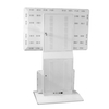 Floor Standing 360° Smart Touch Screen 4K LCD Advertising Display Kiosk Animation for Rotating Digital Signage