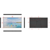 65 Inch Ultra Thin Narrow Bezel Wall Mounted Digital Signage Screen 