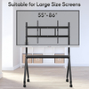 Interactive Whiteboard Billboard Stand Smart Boards Display Rack with Stable Bracket And Moving Stand for 55/65/75/86 Inch
