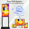 700-Nit H-Frame Floor-Standing Capacitive Touch Digital Kiosk