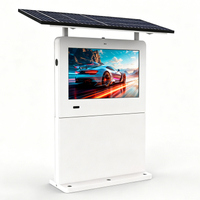 Outdoor Solar Advertising Display LiFePO4 Battery Powered LCD Digital Signage Kiosk