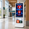Smart AED Emergency Kiosk with Digital Signage