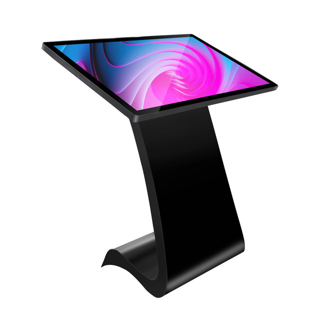 S Shape LCD Digital Signage Advertising Kiosk Shopping Mall Jewelry Cosmetic Kiosk for Advertising Display