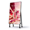 Splicable Portable Digital Poster Ultra-Narrow Bezel Movable Display with Wheels