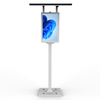 High Brightness Outdoor Solar Powered Advertising Screen Floor Standing LCD Digital Signage Totem