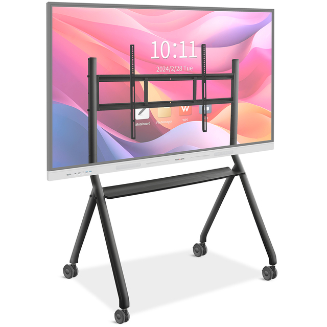 Interactive Whiteboard Billboard Stand Smart Boards Display Rack with Stable Bracket And Moving Stand for 55/65/75/86 Inch