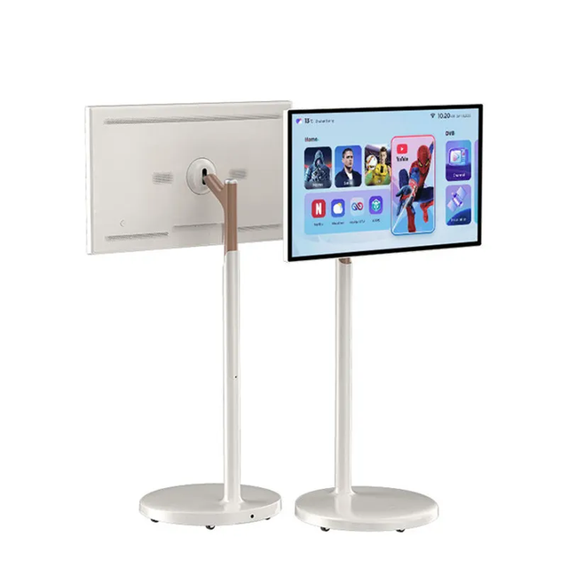 Movable Touch Screen Monitor Floor Standing Android Wireless Portable Smart TV for Home