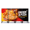 Splicable Portable Digital Poster Ultra-Narrow Bezel Movable Display with Wheels