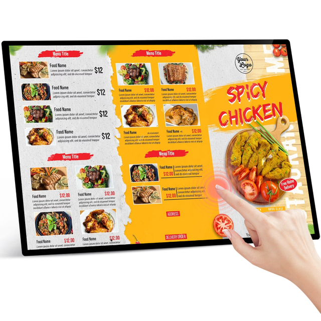 15.6 Inch Capacitive Touch Advertising Screen 2K Resolution LCD Digital Signage Display Commercial All in One Tablet