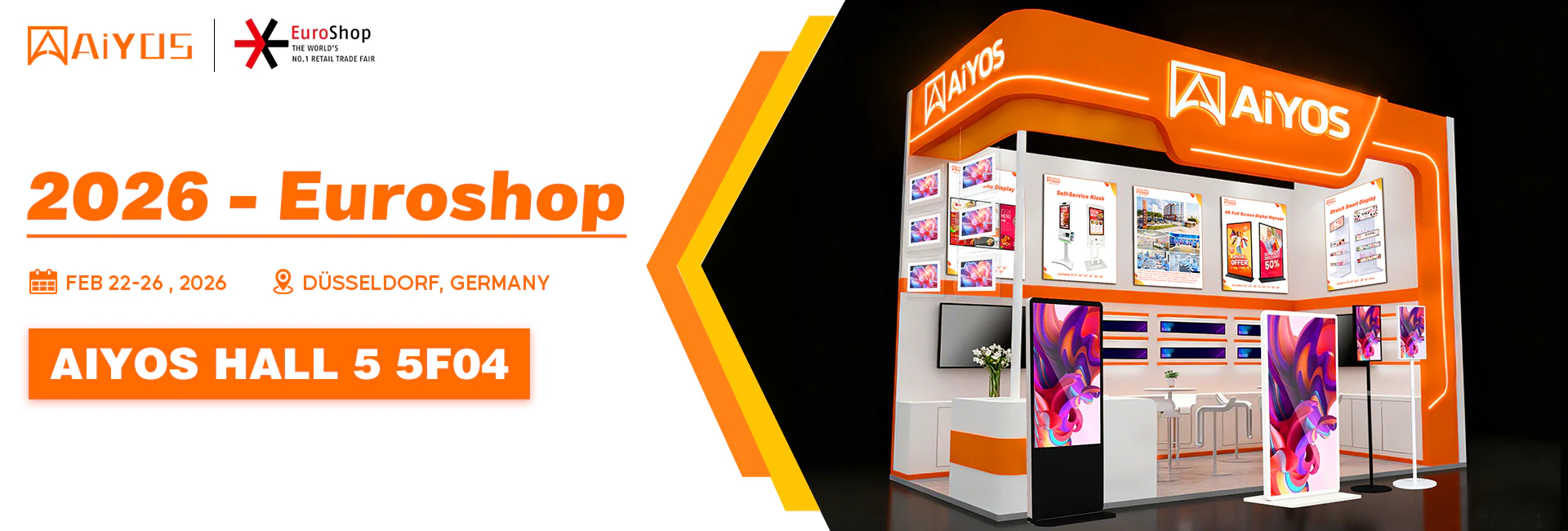 AIYOS to Showcase Latest Digital Signage Innovations at EuroShop 2026