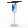 High Brightness Outdoor Solar Powered Advertising Screen Floor Standing LCD Digital Signage Totem