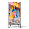 Splicable Portable Digital Poster Ultra-Narrow Bezel Movable Display with Wheels