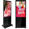Floor Standing Kiosk Digital Signage And Display Wifi LCD Touch Screen Totem Kiosks With Movable Wheels And CMS Software
