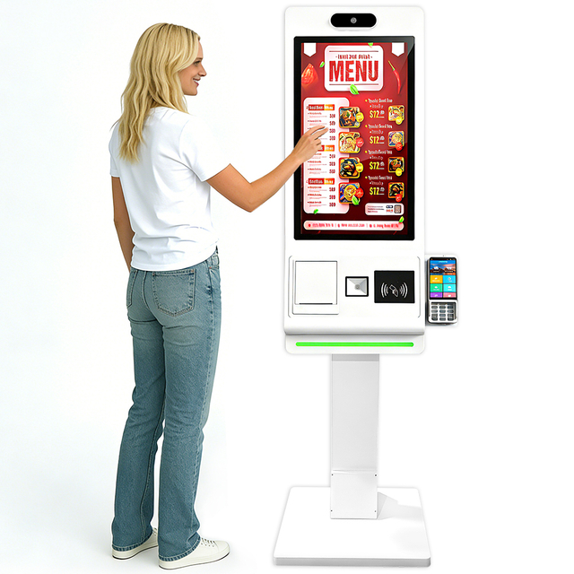 Self-Service Kiosk – Touch Screen Ordering in Restaurant Payment Kiosk Support Windows/Android OS With Printer