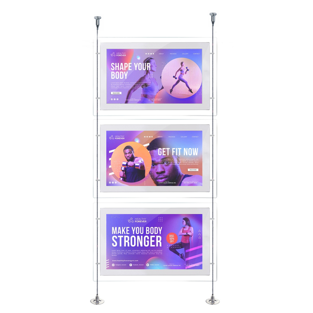 Multi-Screen Hanging LCD Digital Signage for Shop Window & Retail Display