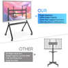 Interactive Whiteboard Billboard Stand Smart Boards Display Rack with Stable Bracket And Moving Stand for 55/65/75/86 Inch